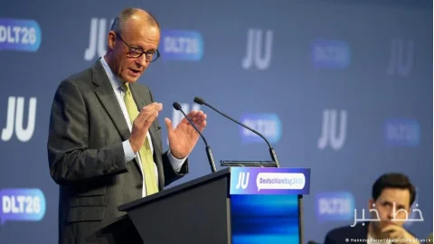 فریدریش مرز في مؤتمر شباب حزب CDU/CSU في بون ألقى خطابًا