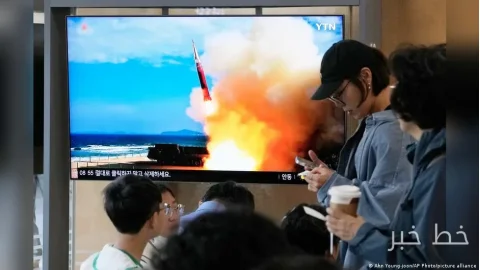 North Korea launched a ballistic missile into the sea